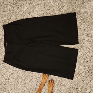 White House Black Market Black Wide-Leg Dress Pants